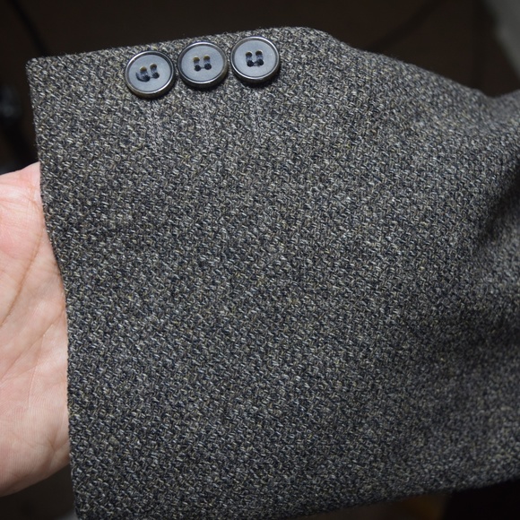 Versace V2 Gray No Vent one button Sport Coat 42 L